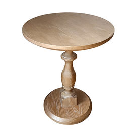 جولة على شكل طاولة القهوة الخشبية الحديثة ، طاولة الطعام الخشبية الصلبة