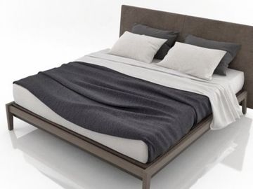 الخشب الصلب مخصص سرير الأثاث مع الطبيعية الربيع جيب اللاتكس فراش