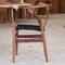 كراسي الخشب الصلب الحديثة ، كرسي مطعم الترفيه مع إطار خشبي
