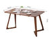 طاولة مستطيلة من الخشب الصلب ، طاولات طعام منزلية / تجارية