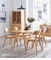 اللون الطبيعي الصلبة الخشب الجدول أثاث المنزل تخصيص حجم لغرفة الطعام