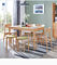 صديقة للبيئة خشب الزان غرفة الطعام مربع طاولة الطعام تخصيص اللون / الحجم